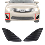 Front Fog Covers Black Left &Right Side For 2012-14 Toyota Camry L/LE/XLE/Hybrid