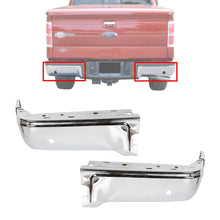 Load image into Gallery viewer, Rear Step Bumper End Caps Chrome Steel Left&amp;Right Side For 2008-2014 Ford F-150