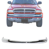 Front Bumper Face Bar Chrome Steel For 1997 - 2004 Dodge Dakota