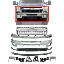 Load image into Gallery viewer, Front Bumper Kit + Grille + Brackets Set For 2011-14 Chevy Silverado 2500HD 3500