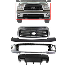 Load image into Gallery viewer, Front Bumper Chrome Steel Kit + Grille Assembly For 2007-2013 Toyota Tundra Base