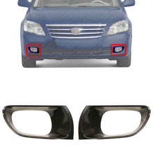 Load image into Gallery viewer, Front Fog Bezels Trim Paintable with Holes LH &amp; RH For 2005-2007 Toyota Avalon