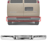 Rear Step Bumper Face Bar Chrome For 1996-2023 Express & Savana 1500 2500 3500