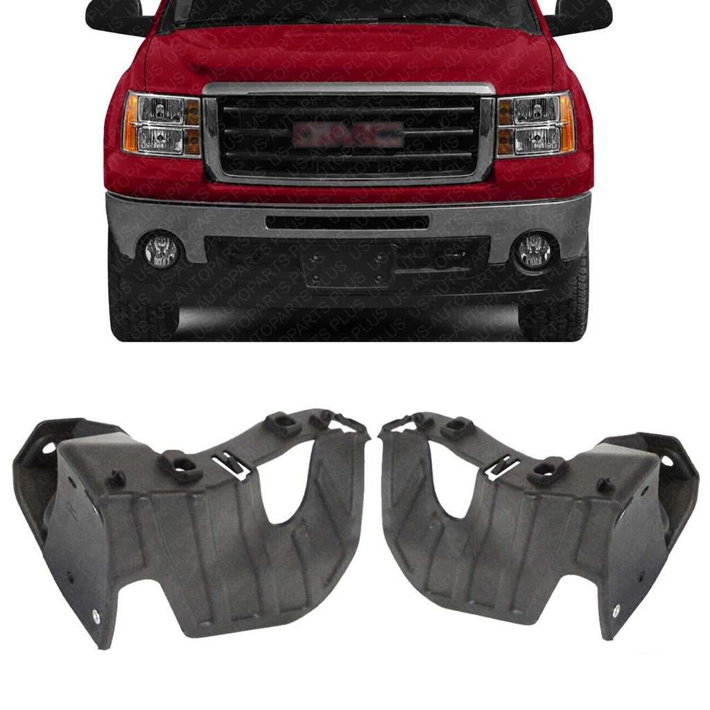Front Bumper Support Brackets Rear Section LH & RH For 2007-2013 GMC Sierra 1500
