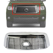 Load image into Gallery viewer, Front Grille Assembly Chrome Shell with Silver Insert For 2010-13 Toyota Tundra