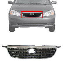 Load image into Gallery viewer, Grille Assembly Chrome Shell / Dark Gray Insert For 2005-2008 Toyota Corolla