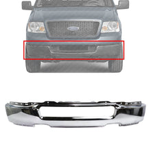 Load image into Gallery viewer, Front Bumper Face Bar Chrome Without Fog Light Holes For 2004-2006 Ford F-150