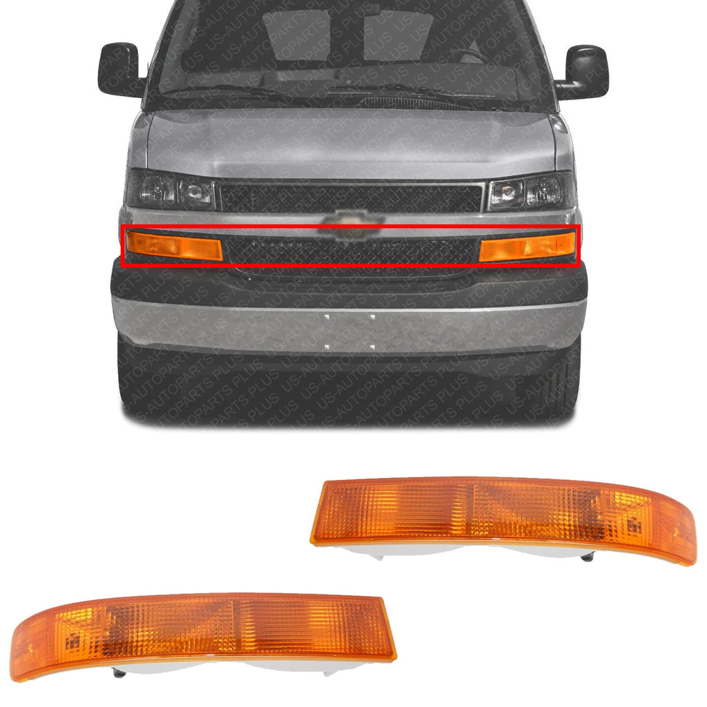EXPRESS/SAVANA VAN 03 - 23 PARK LAMP RH AND LH, Assembly, Signal/Side Marker Lamp | GM2521188 GM2520188 - US AUTO PARTS PLUS