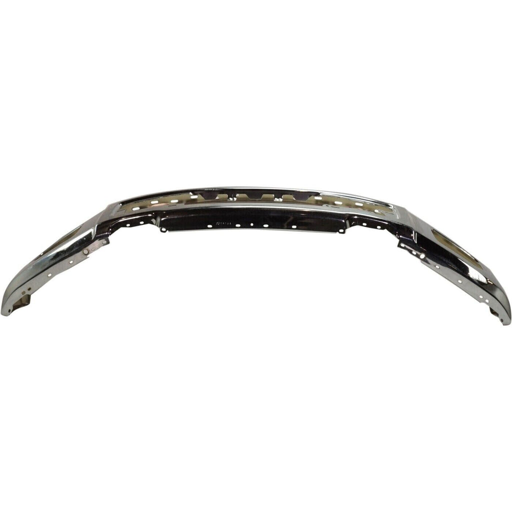 Front Bumper Face Bar Chrome Steel With Fog Light Holes For 2015 - 2017 Ford F - 150 - US AUTO PARTS PLUS