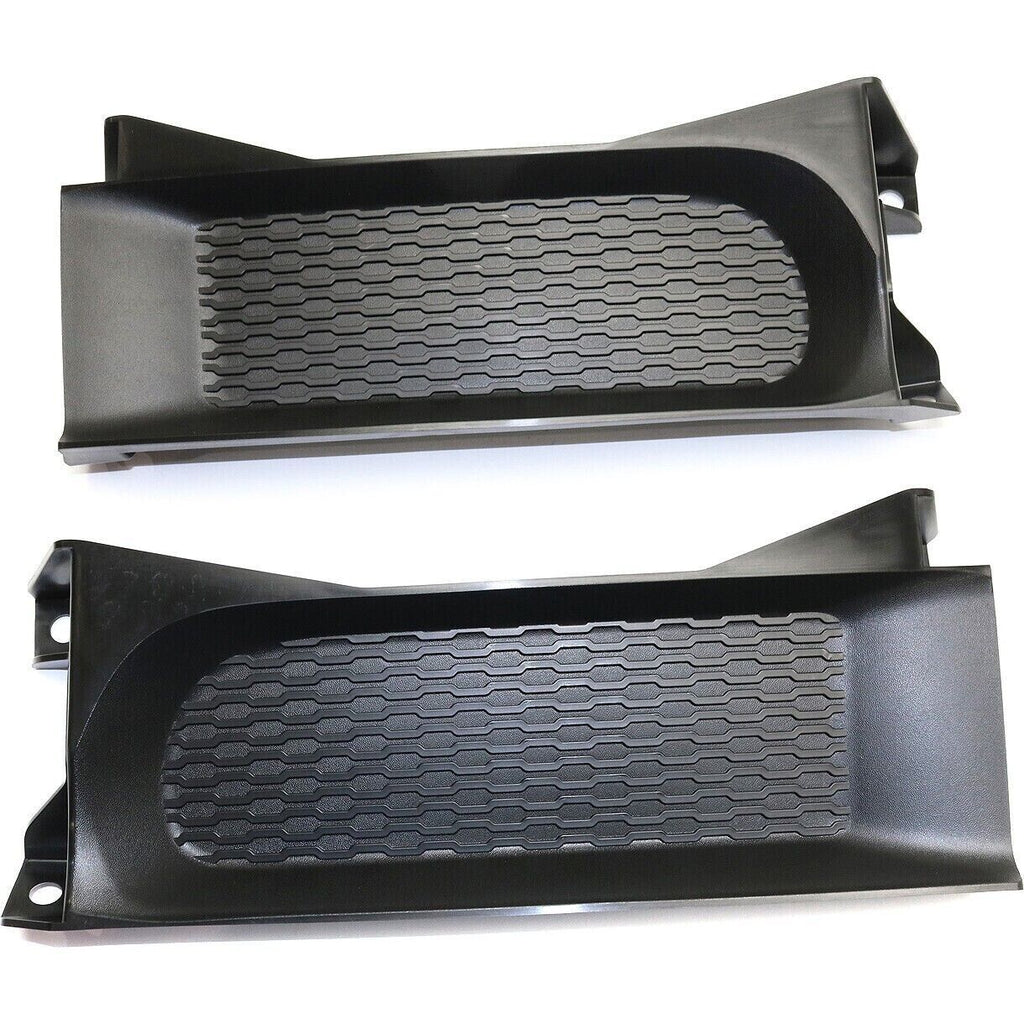 Front Bumper Filler Tow Hook Bezels Textured Set For 2013 - 2018 Ram 1500 - US AUTO PARTS PLUS
