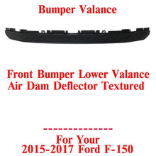 Load image into Gallery viewer, Front Bumper Lower Valance Air Dam Deflector Textured For 2015 - 2017 Ford F - 150 - US AUTO PARTS PLUS