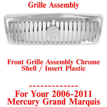 Load image into Gallery viewer, Front Grille Assembly Chrome Shell / Insert For 2006 - 2011 Mercury Grand Marquis - US AUTO PARTS PLUS