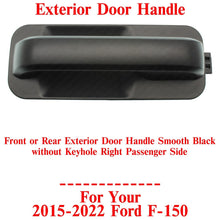 Load image into Gallery viewer, Front or Rear Exterior Door Handle Black Right Side For 2015 - 2022 Ford F - 150 - US AUTO PARTS PLUS
