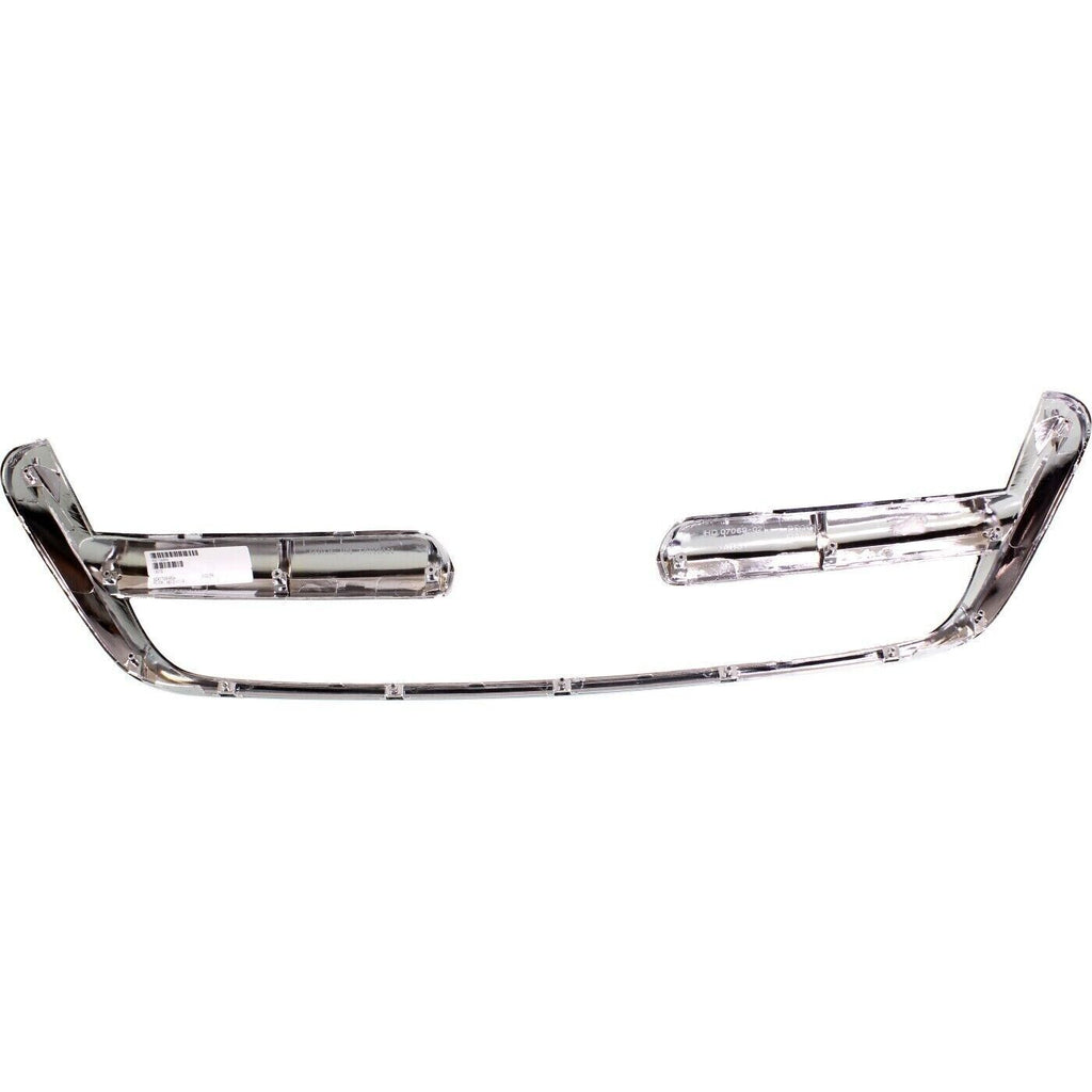 Grille Insert Textured Gray + Chrome Molding Outer For 2002 - 2004 Honda CR - V - US AUTO PARTS PLUS