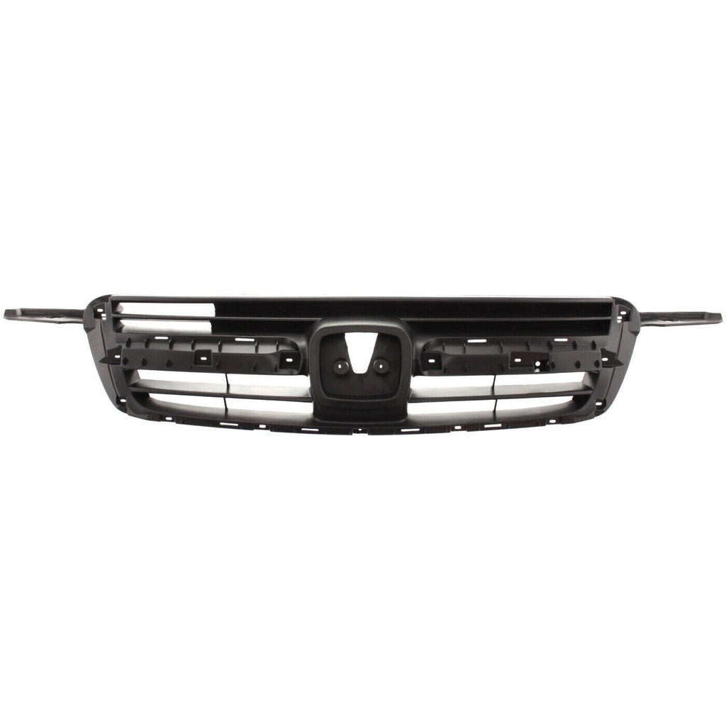 Grille Insert Textured Gray + Chrome Molding Outer For 2002 - 2004 Honda CR - V - US AUTO PARTS PLUS
