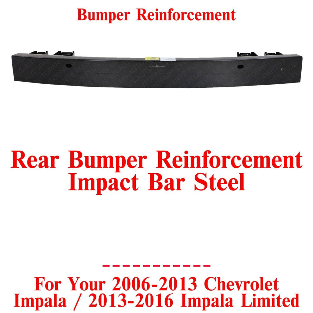 Rear Bumper Reinforcement Impact Bar For 2006 - 2013 Chevy Impala / 13 - 16 Limited - US AUTO PARTS PLUS