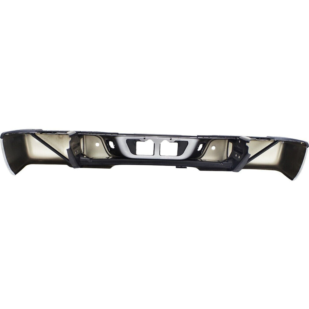Rear Step Bumper Assembly Chrome With Sensor Holes For 2007 - 2013 Toyota Tundra - US AUTO PARTS PLUS