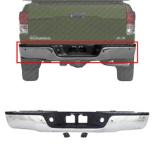 Load image into Gallery viewer, Rear Step Bumper Assembly Chrome With Sensor Holes For 2007 - 2013 Toyota Tundra - US AUTO PARTS PLUS