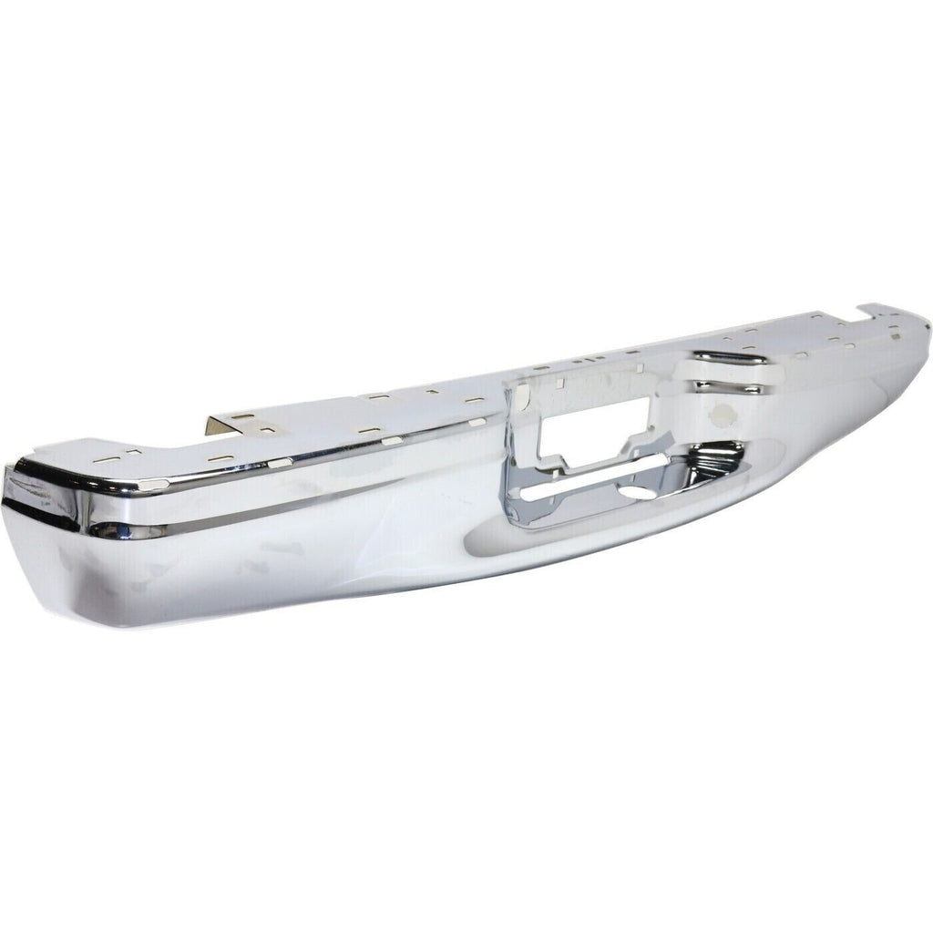 Rear Step Bumper Face Bar Chrome Steel For 1997 - 2004 Ford F - 150 / 1997 F - 250 - US AUTO PARTS PLUS