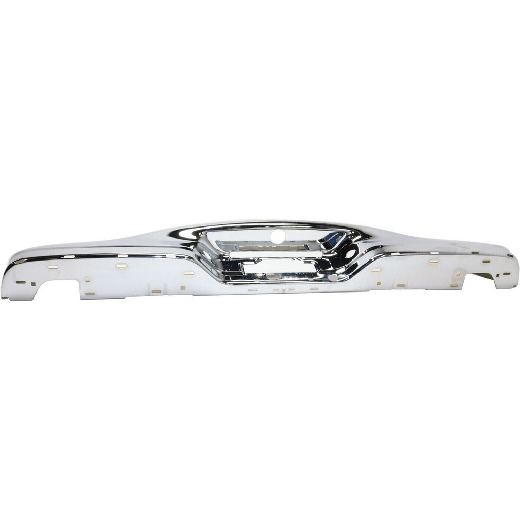Rear Step Bumper Face Bar Chrome Steel For 1997 - 2004 Ford F - 150 / 1997 F - 250 - US AUTO PARTS PLUS