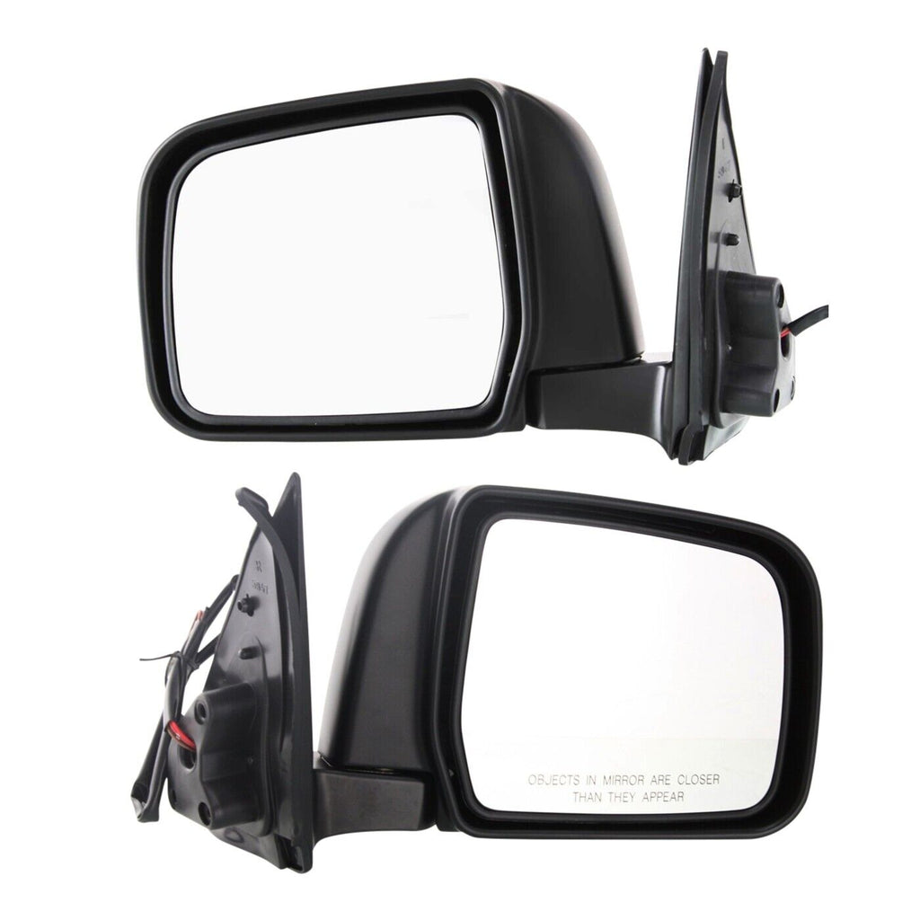 Front Power Mirrors Manual Fold Non-Heated Paintable LH & RH For 1997-1999 Toyota 4Runner