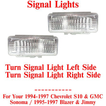 Load image into Gallery viewer, Turn Signal Lights For 1994-1997 Chevy S10 &amp; GMC Sonoma / 1995-97 Blazer &amp; Jimmy