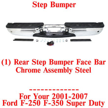 Load image into Gallery viewer, Rear Step Bumper Chrome Assembly Steel For 2001-2007 Ford F-250 F-350 Super Duty