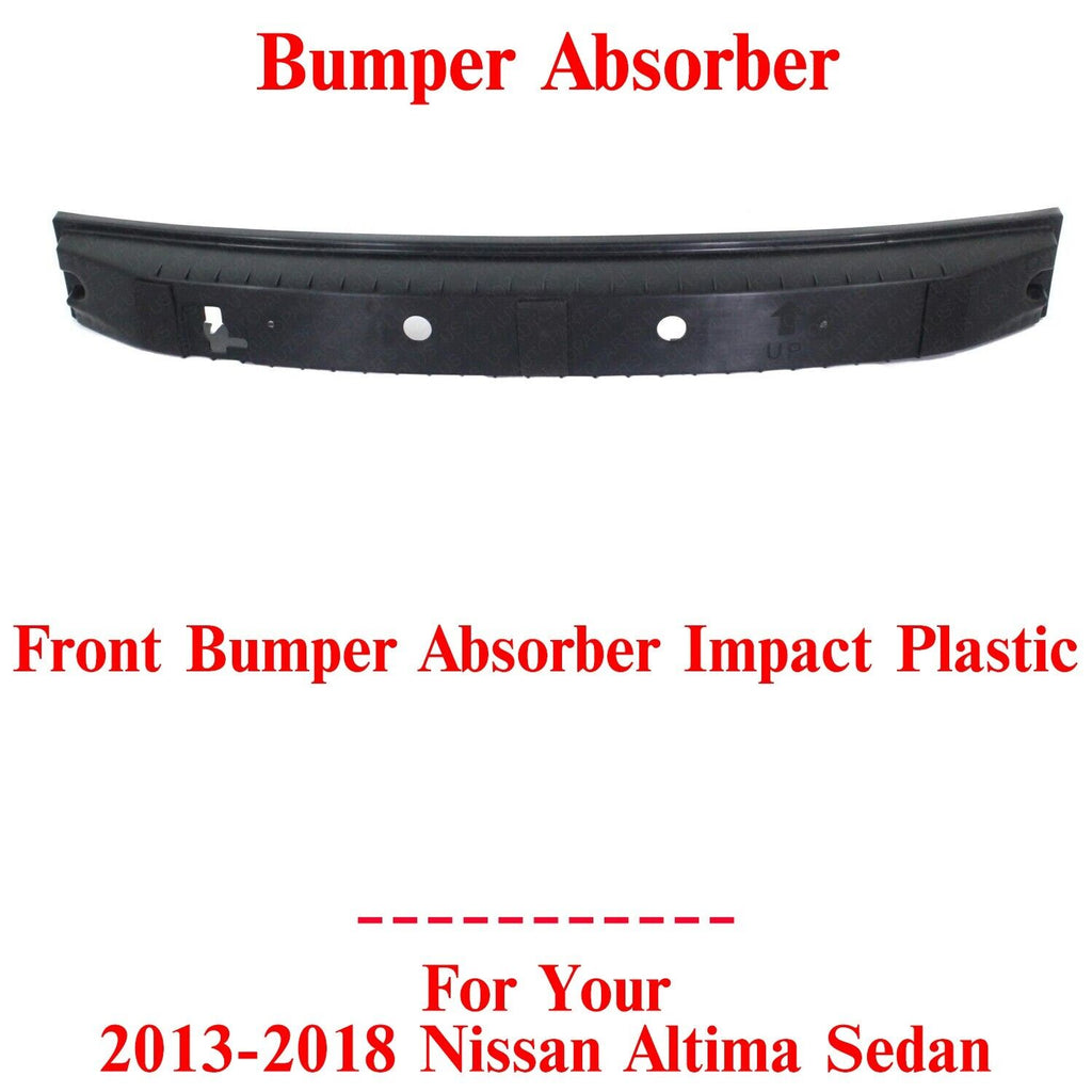 Front Bumper Absorber Impact Plastic For 2013-2018 Nissan Altima Sedan