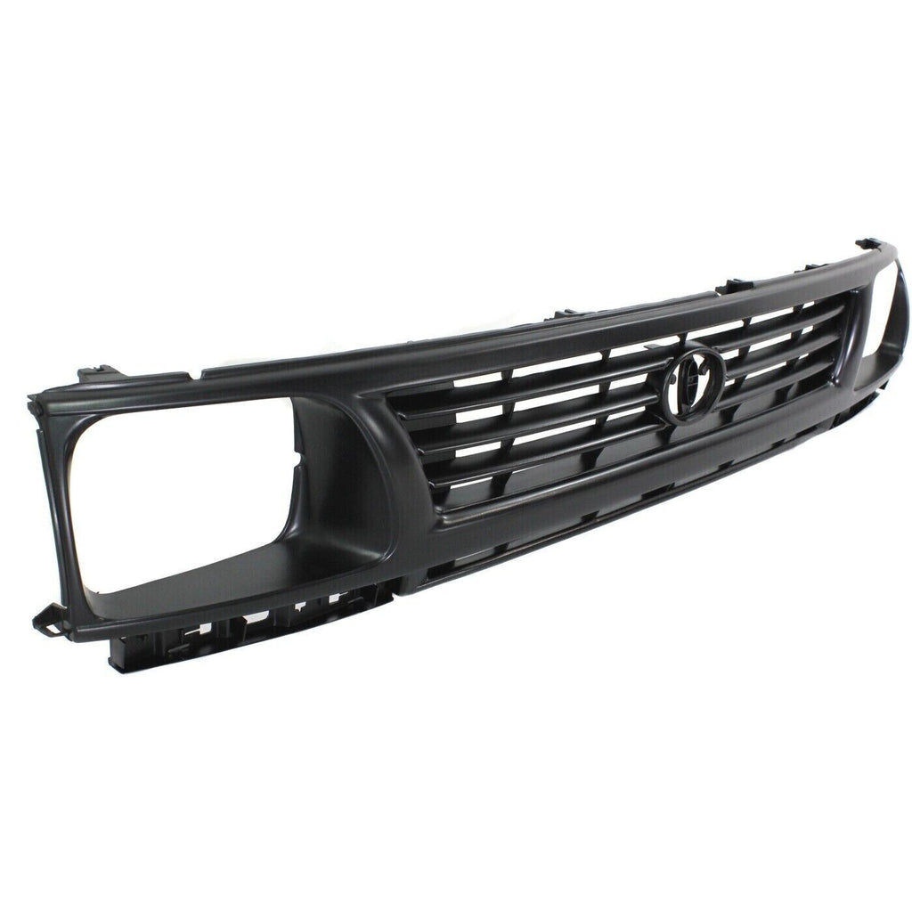 Front Grille Assembly Gray Shell / Black Insert For 1995-1996 Toyota Tacoma 2WD