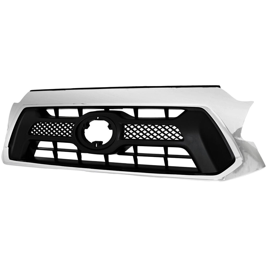 Front Bumper Upper & Lower Grille Assembly For 2012-2015 Toyota Tacoma