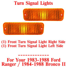 Load image into Gallery viewer, Front Turn Signal Lights LH &amp; RH For 1983-1988 Ford Ranger / 1984-1988 Bronco II