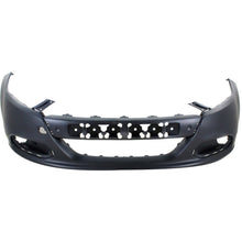 Load image into Gallery viewer, Front Bumper Cover With Tow Hook Holes + Grille Textured + Upper Cover + Molding Primed For 2013-2016 Dodge Dart