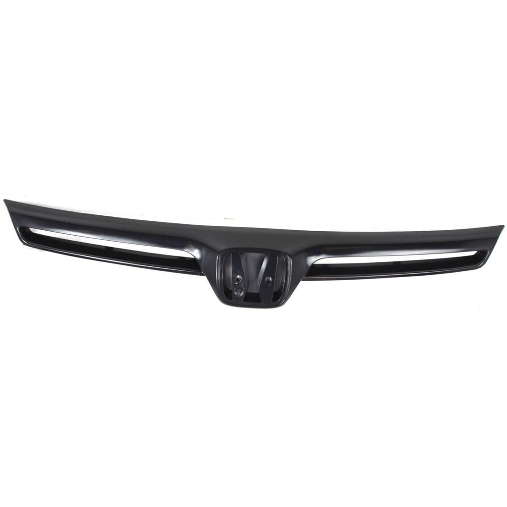 Front Grille Painted Black with Emblem Provision For 2006-2008 Honda Civic Coupe