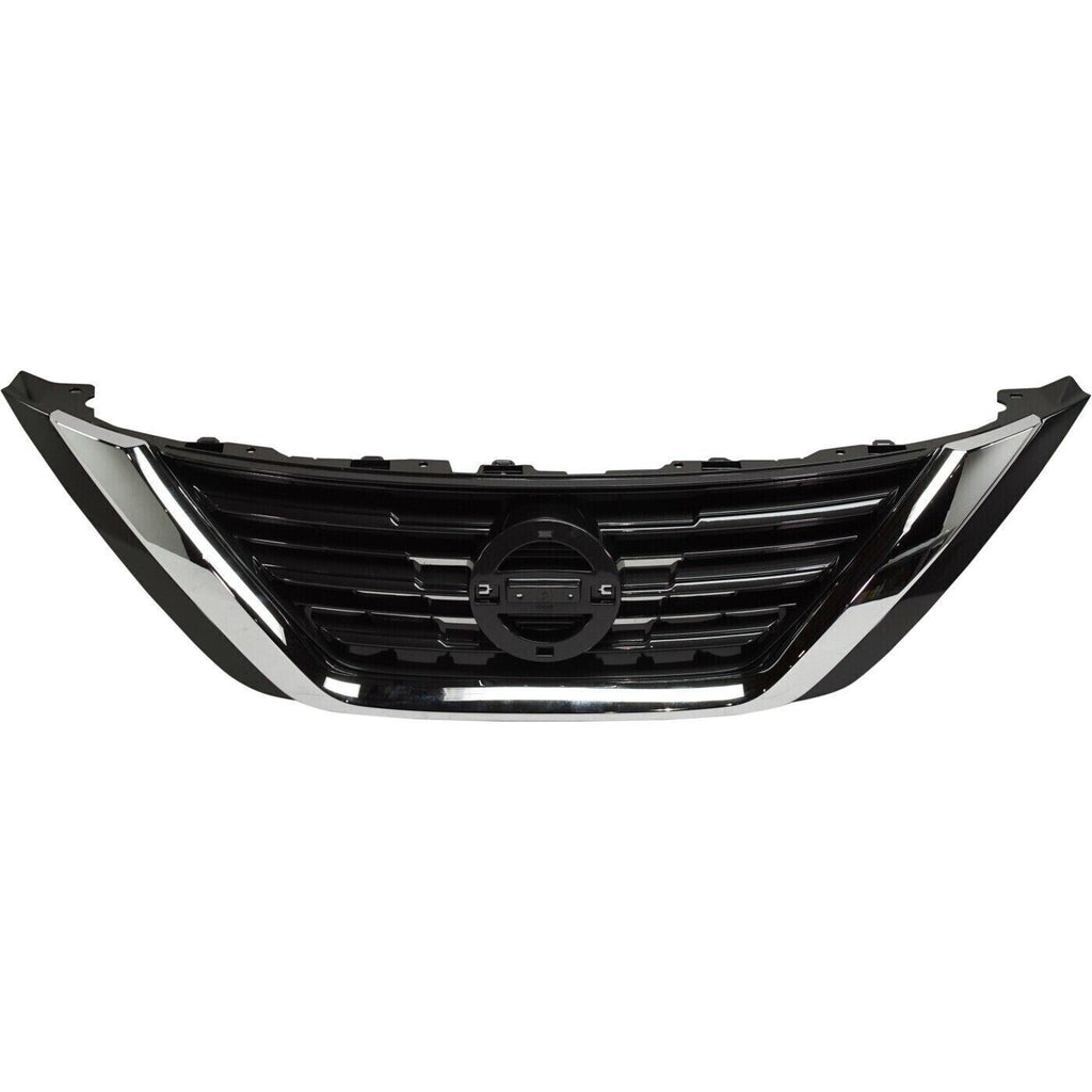 Front Bumper Upper & Lower Grille Assembly For 2016-2018 Nissan Altima Sedan