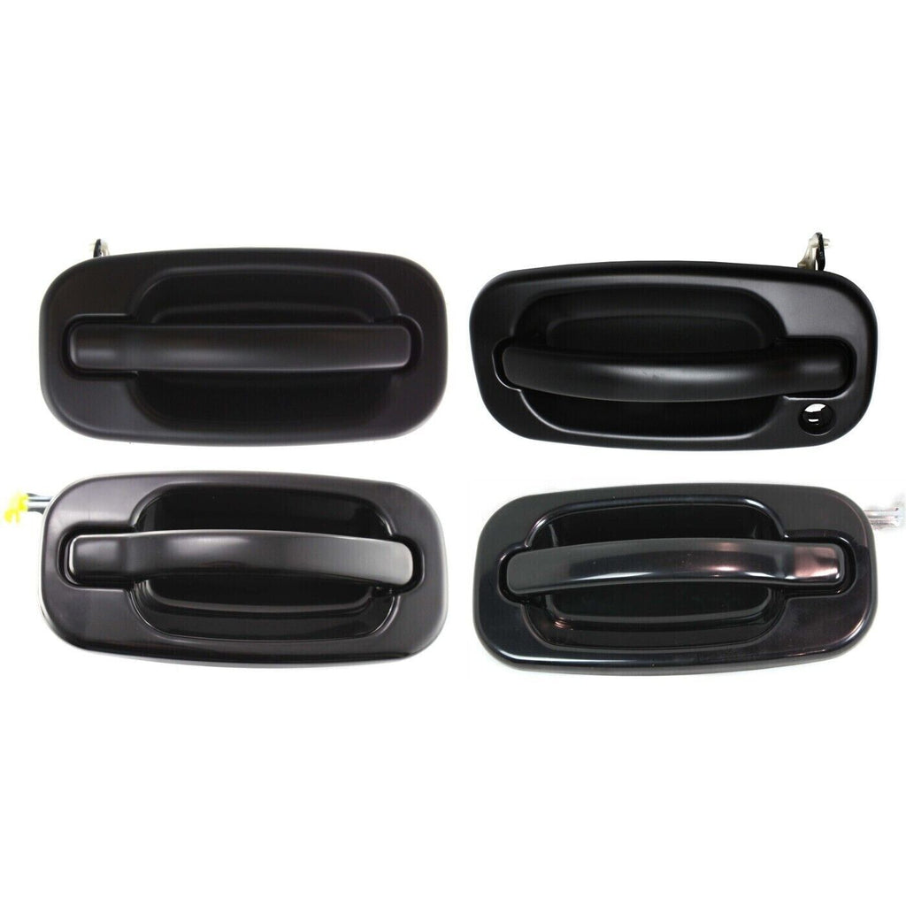 4Pcs Exterior Door Handles For 2001-06 Silverado/Sierra / 2000-06 Suburban/Yukon