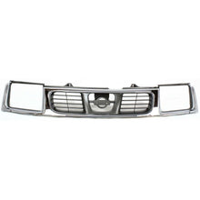 Load image into Gallery viewer, Front Grille Assembly Chrome Shell / Black Insert For 1998-2000 Nissan Frontier