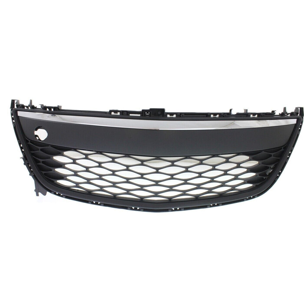 Front Bumper Lower Grille Black with Chrome Trim For 2010-2012 Mazda CX-7