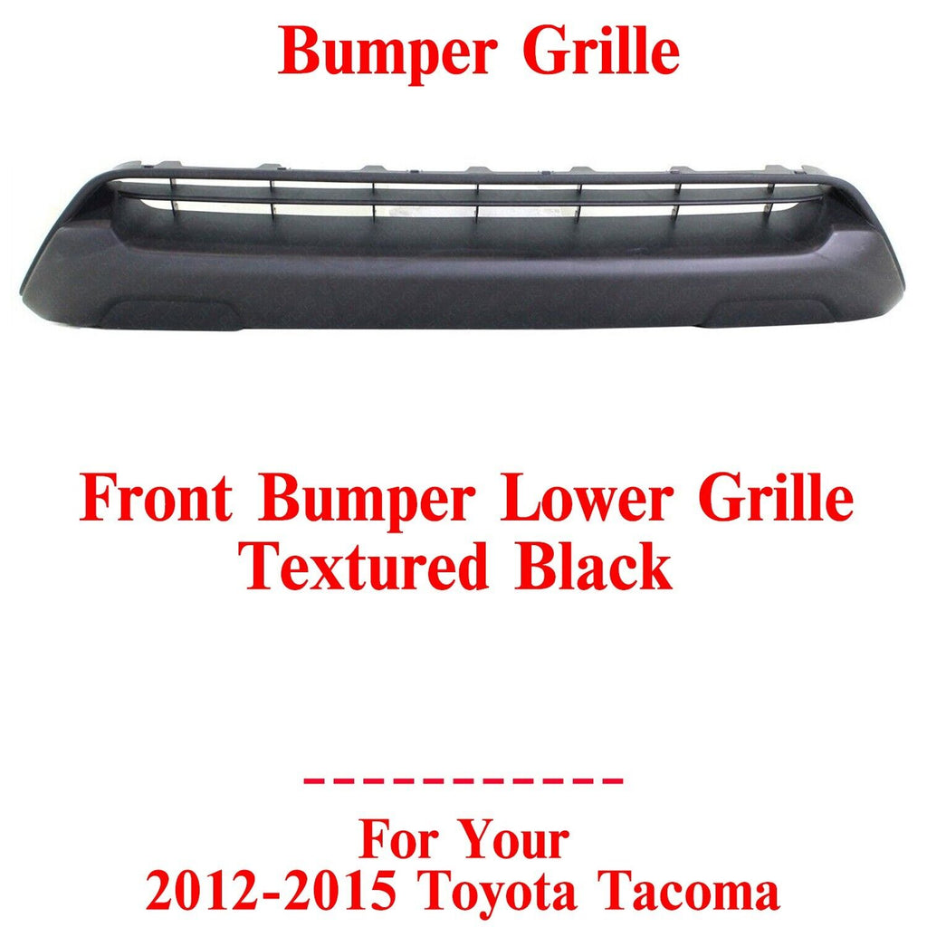 Front Bumper Lower Grille Textured For 2012-2015 Toyota Tacoma