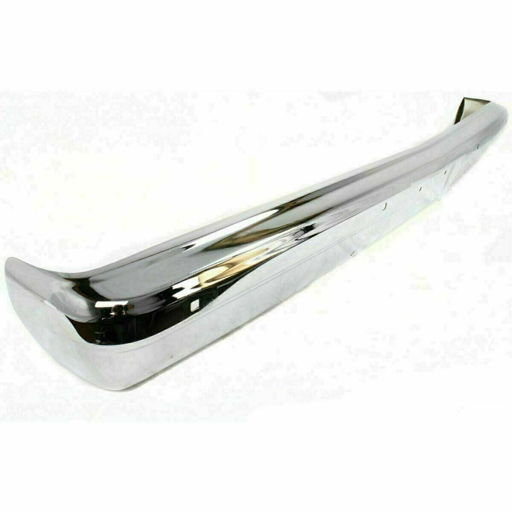 Front Bumper Chrome w/o Impact Strip Holes For 1983-1991 Chevy & GMC C/K Series