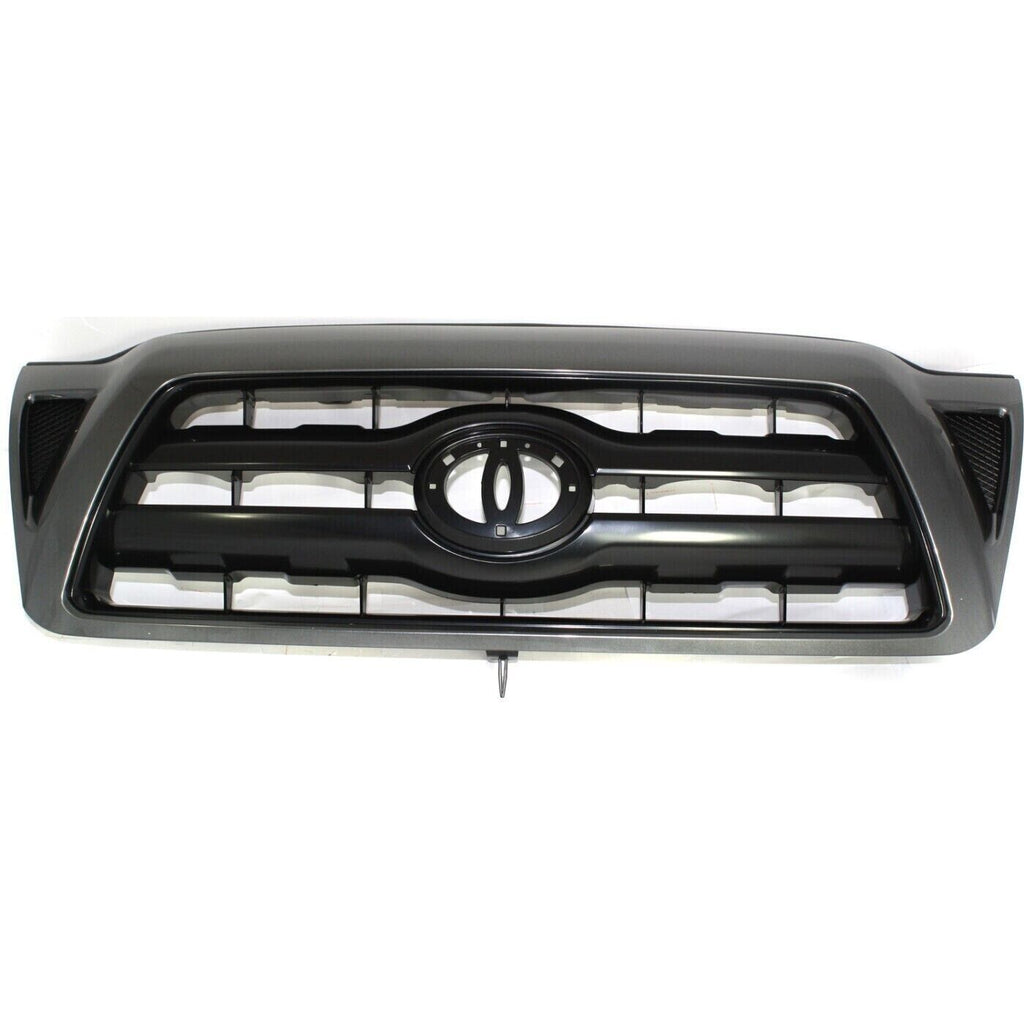 Front Bumper Cover Textured + Grille Assembly For 2005-2011 Toyota Tacoma RWD