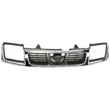 Load image into Gallery viewer, Front Grille Assembly Chrome Shell / Black Insert For 1998-2000 Nissan Frontier