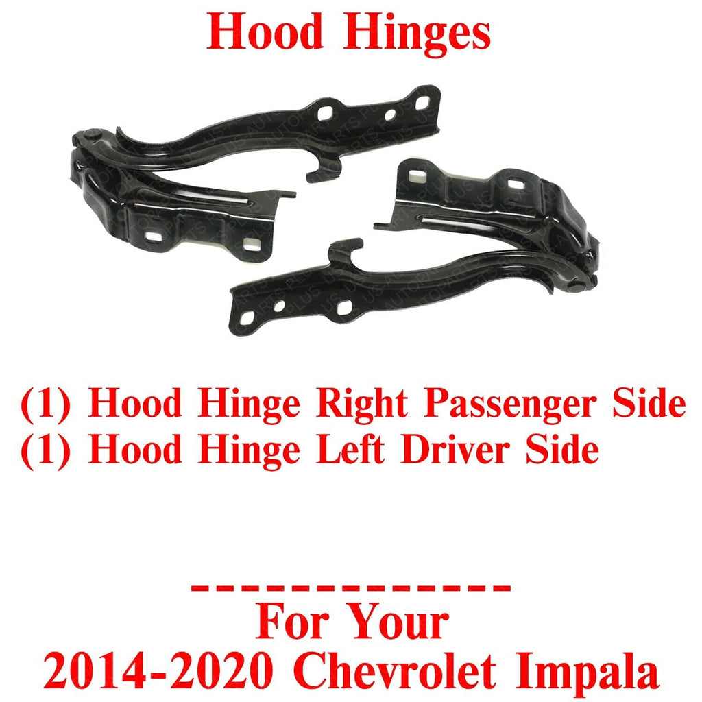 Hood Hinges Left Driver & Right Passenger Side For 2014-2020 Chevrolet Impala