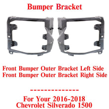 Load image into Gallery viewer, Front Bumper Outer Brackets Steel LH&amp;RH For 2016-2018 Chevrolet Silverado 1500