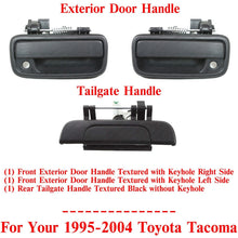 Load image into Gallery viewer, Front Exterior Door &amp; Tailgate Handle Textured Kit For 1995-2004 Toyota Tacoma