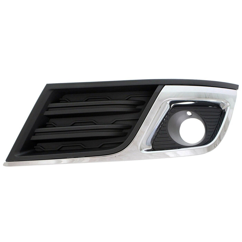 Fog Bezels Trim Black with Chrome Trim LH&RH For 2013-2017 Chevrolet Traverse LT