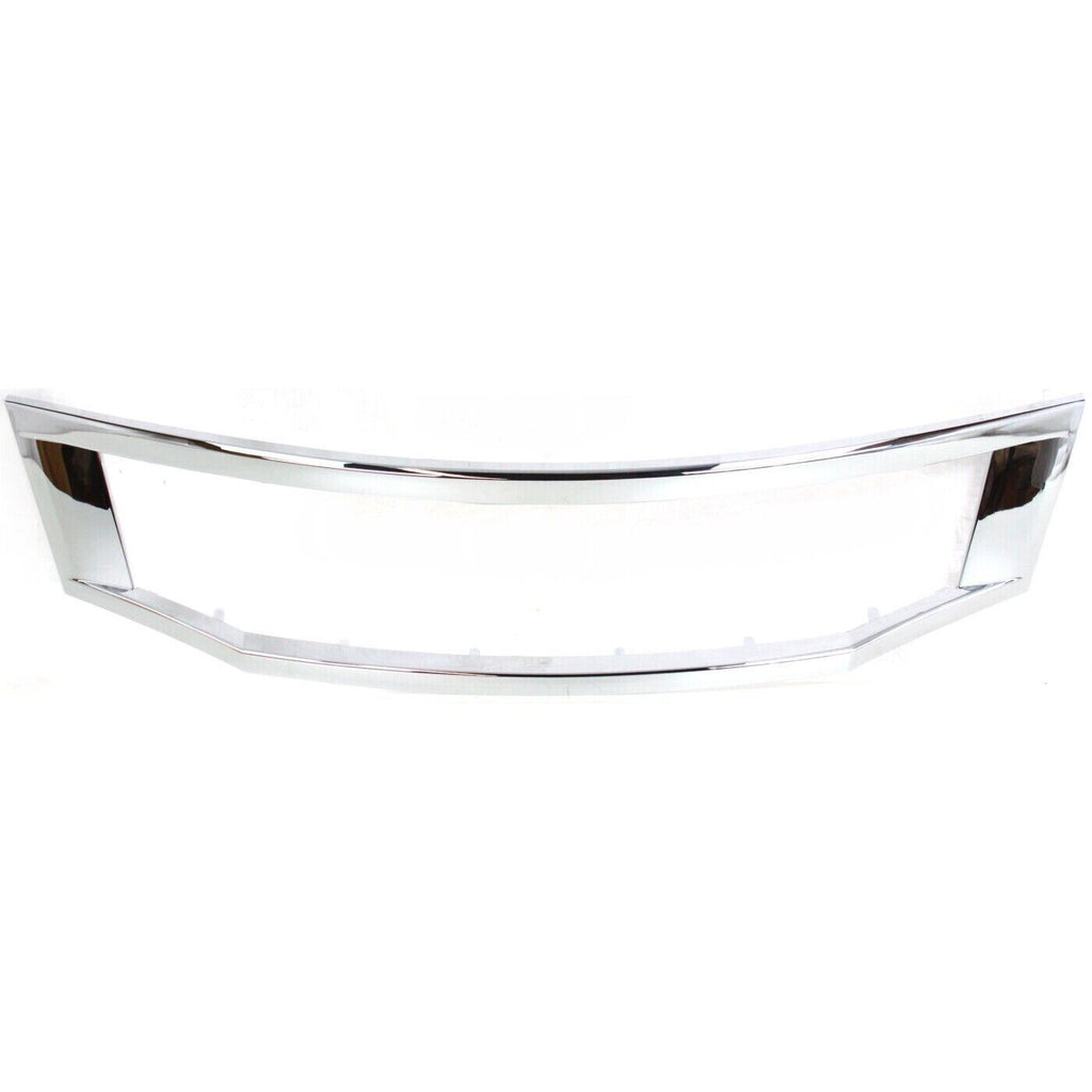 Front Grille Assembly Paintable +Chrome Molding For 2008-2010 Honda Accord Sedan