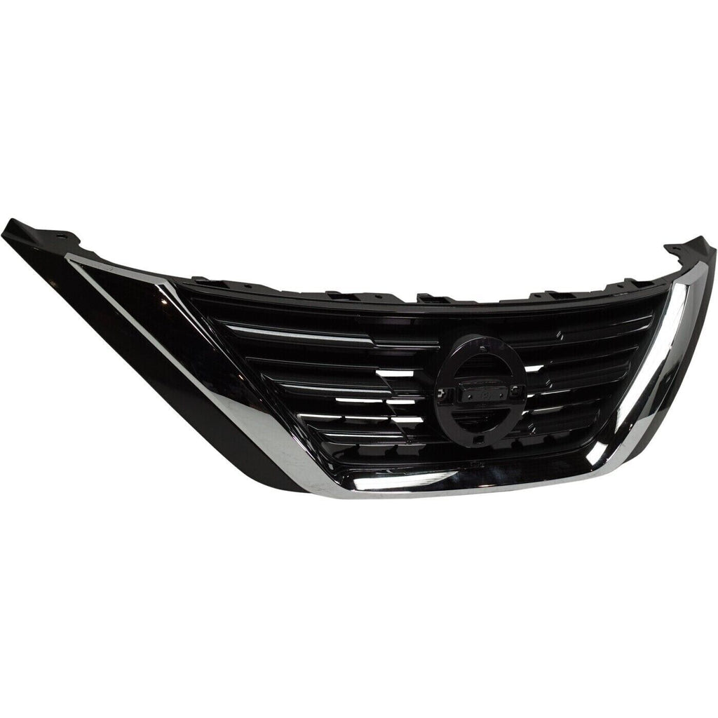 Front Bumper Upper & Lower Grille Assembly For 2016-2018 Nissan Altima Sedan