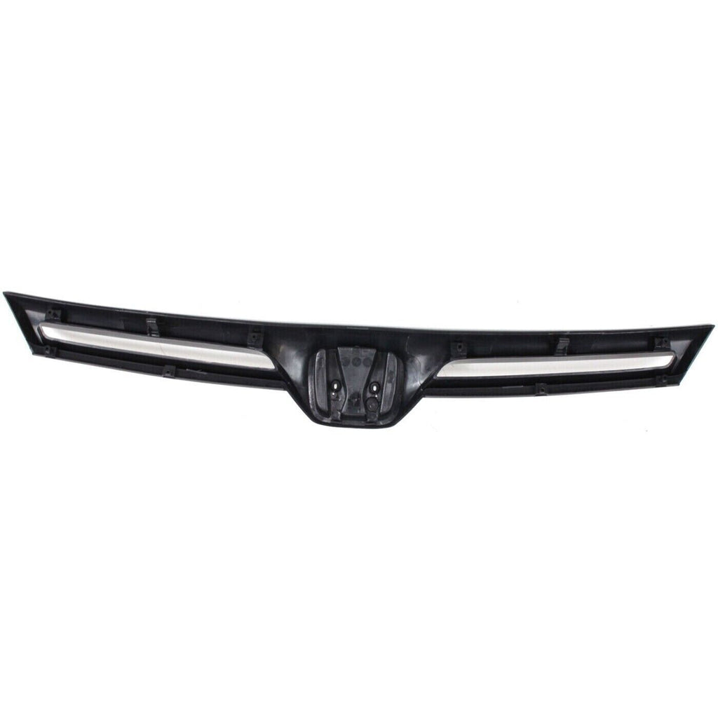 Front Grille Painted Black with Emblem Provision For 2006-2008 Honda Civic Coupe