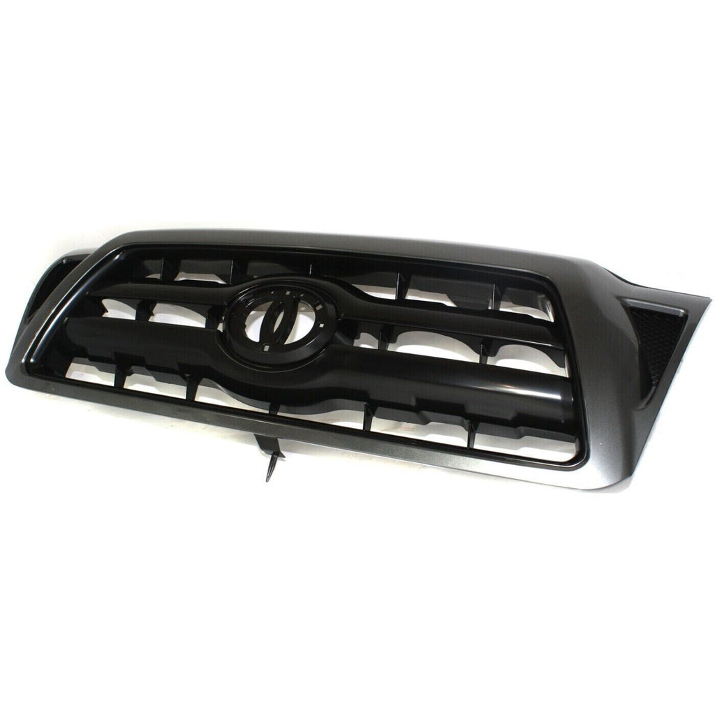 Front Bumper Cover Textured + Grille Assembly For 2005-2011 Toyota Tacoma RWD