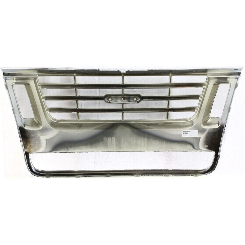 Grille Assembly Chrome +Hood Molding For 2006-10 Ford Explorer /07-10 Sport Trac